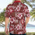 Hawaiian Quilt Pattern Hawaiian Shirt Hibiscus and Tribal Element Vintage Red Vibe LT03 - Polynesian Pride