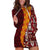 Tonga Feletoa Kupesi Fakatonga Hoodie Dress LT03 Red - Polynesian Pride