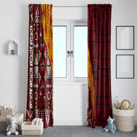 Tonga Feletoa Kupesi Fakatonga Window Curtain LT03 - Polynesian Pride