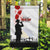 Tokelau ANZAC Day Garden Flag Lest We Forget Red Poppy Flowers and Soldier LT03 Garden Flag White - Polynesian Pride