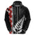 New Zealand ANZAC Day Hoodie Soldier Silver Fern with Red Poppies Flower Maori Style LT03 - Polynesian Pride