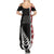 New Zealand ANZAC Day Summer Maxi Dress Soldier Silver Fern with Red Poppies Flower Maori Style LT03 - Polynesian Pride