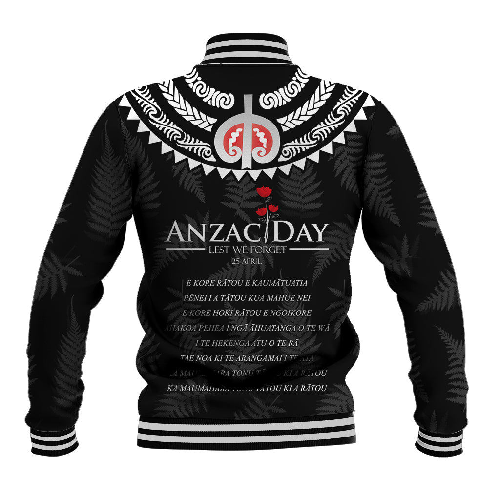 New Zealand ANZAC Day Baseball Jacket Lest We Forget Haka Dance Respect LT03 - Polynesian Pride