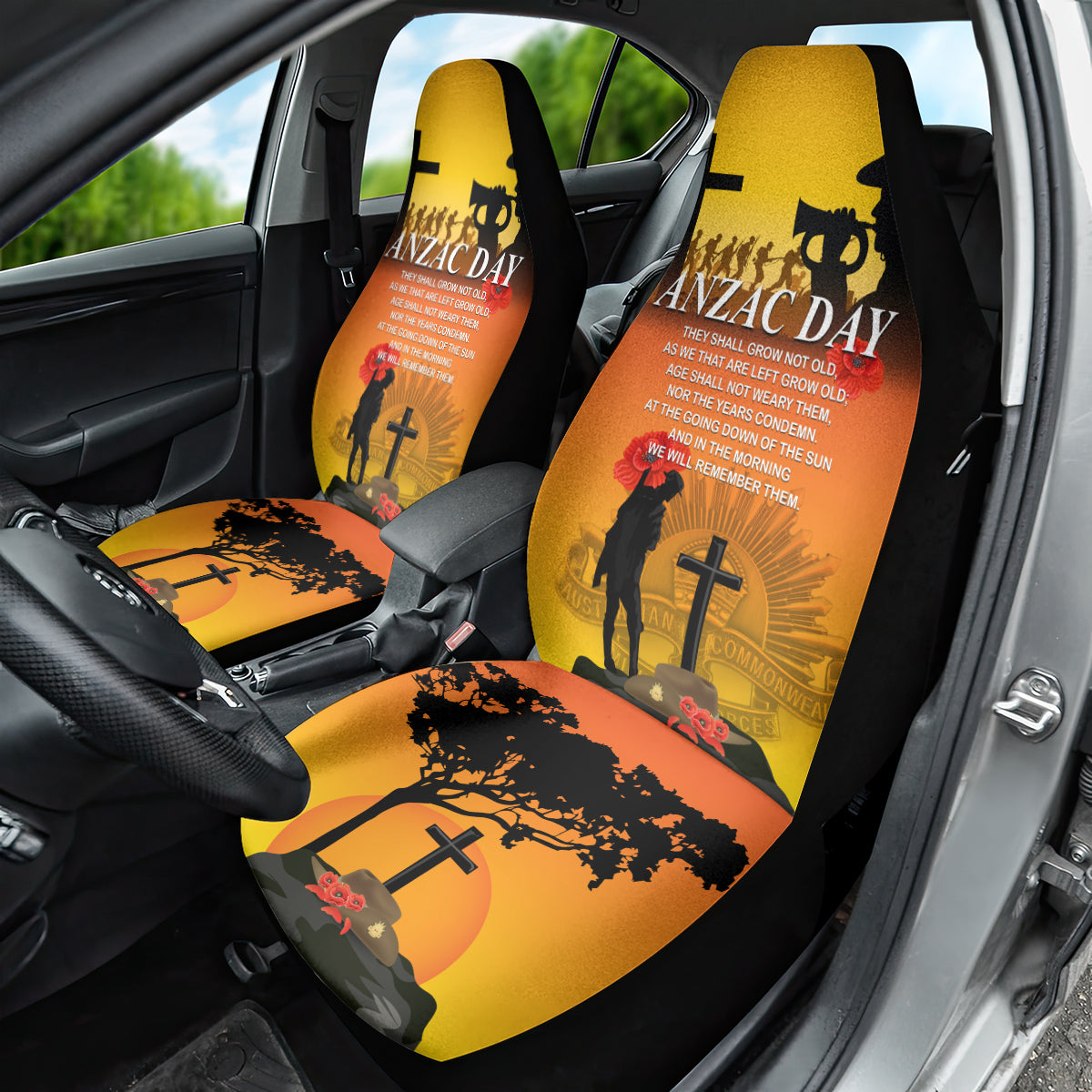 New Zealand and Australia ANZAC Day Car Seat Cover Gallipoli Lest We Forget LT03 - Polynesian Pride