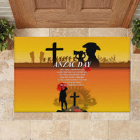 New Zealand and Australia ANZAC Day Rubber Doormat Gallipoli Lest We Forget LT03 - Polynesian Pride