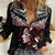 New Zealand Maori Girl Women Casual Shirt Silver Fern and Koru Pattern LT03 Female Black - Polynesian Pride