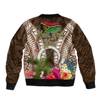 Vanuatu Selebretem 44th Indipendens Dei Bomber Jacket Yumi Pig Tusk and Namele Fern