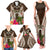 Vanuatu Selebretem 44th Indipendens Dei Family Matching Tank Maxi Dress and Hawaiian Shirt Yumi Pig Tusk and Namele Fern