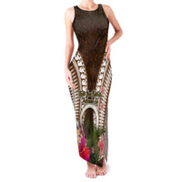 Vanuatu Selebretem 44th Indipendens Dei Family Matching Tank Maxi Dress and Hawaiian Shirt Yumi Pig Tusk and Namele Fern