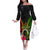 Vanuatu Independence Day Family Matching Off The Shoulder Long Sleeve Dress and Hawaiian Shirt Tugeta Yumi Selebretem Indipendens Dei