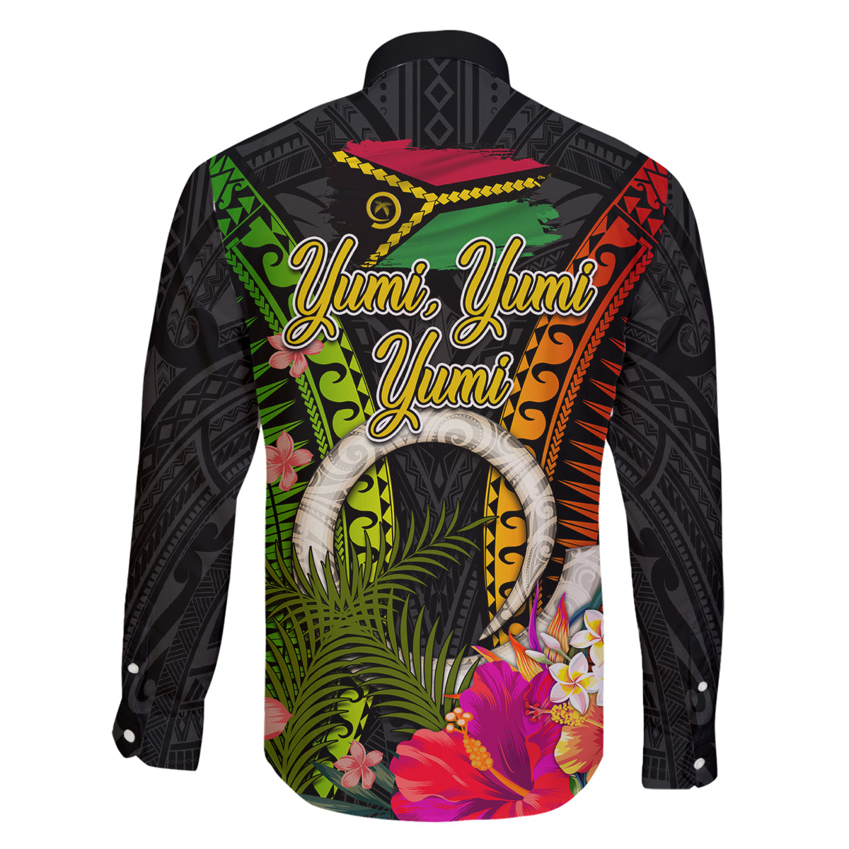 Vanuatu Independence Day Family Matching Puletasi and Hawaiian Shirt Tugeta Yumi Selebretem Indipendens Dei LT03 - Polynesian Pride