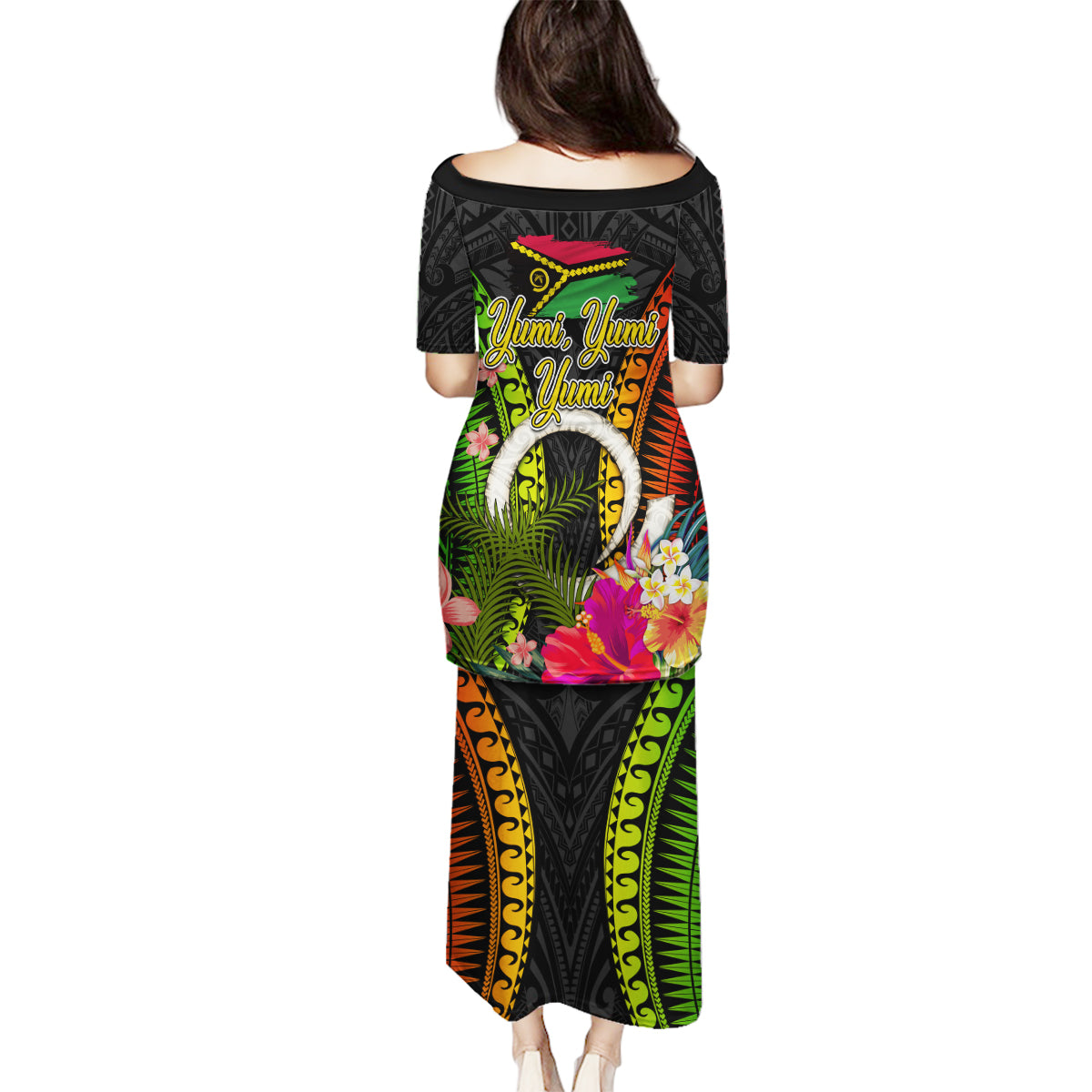 Vanuatu Independence Day Family Matching Puletasi and Hawaiian Shirt Tugeta Yumi Selebretem Indipendens Dei LT03 - Polynesian Pride