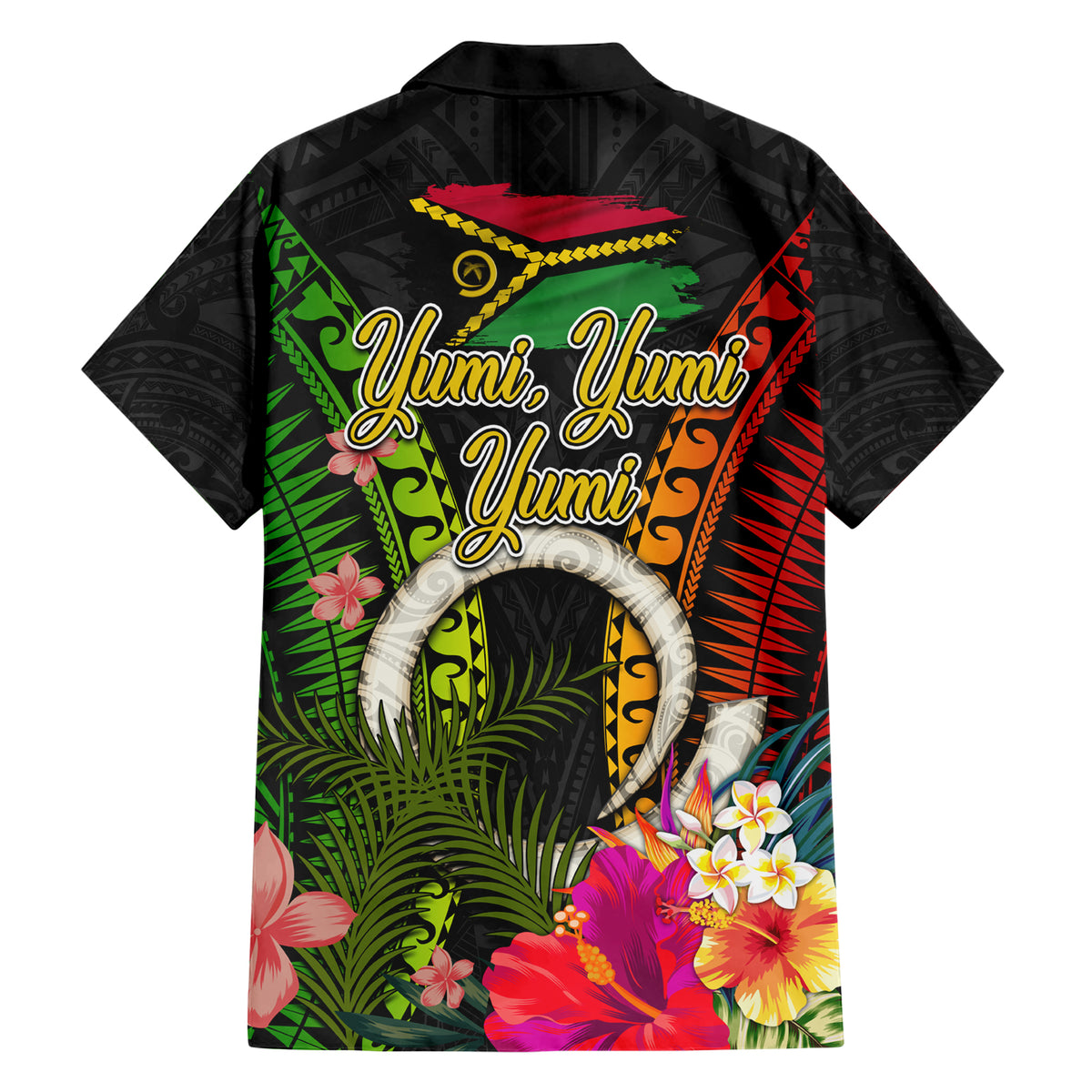 Vanuatu Independence Day Family Matching Short Sleeve Bodycon Dress and Hawaiian Shirt Tugeta Yumi Selebretem Indipendens Dei LT03 - Polynesian Pride