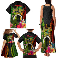 Vanuatu Independence Day Family Matching Tank Maxi Dress and Hawaiian Shirt Tugeta Yumi Selebretem Indipendens Dei