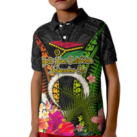 Vanuatu Independence Day Kid Polo Shirt Tugeta Yumi Selebretem Indipendens Dei