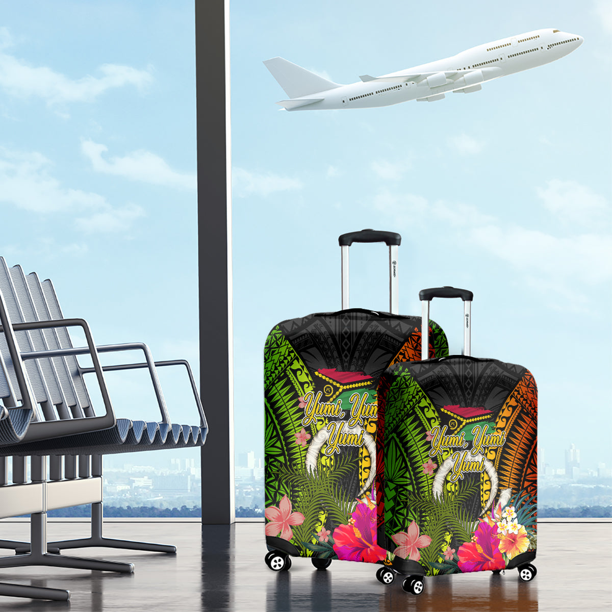 Vanuatu Independence Day Luggage Cover Tugeta Yumi Selebretem Indipendens Dei