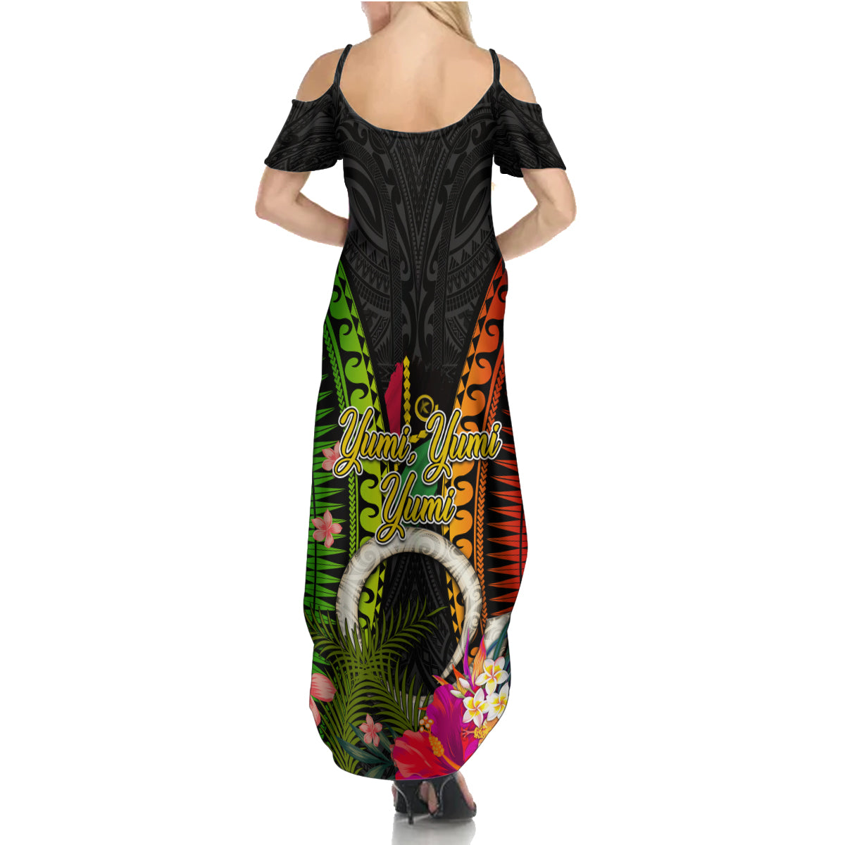 Vanuatu Independence Day Summer Maxi Dress Tugeta Yumi Selebretem Indipendens Dei
