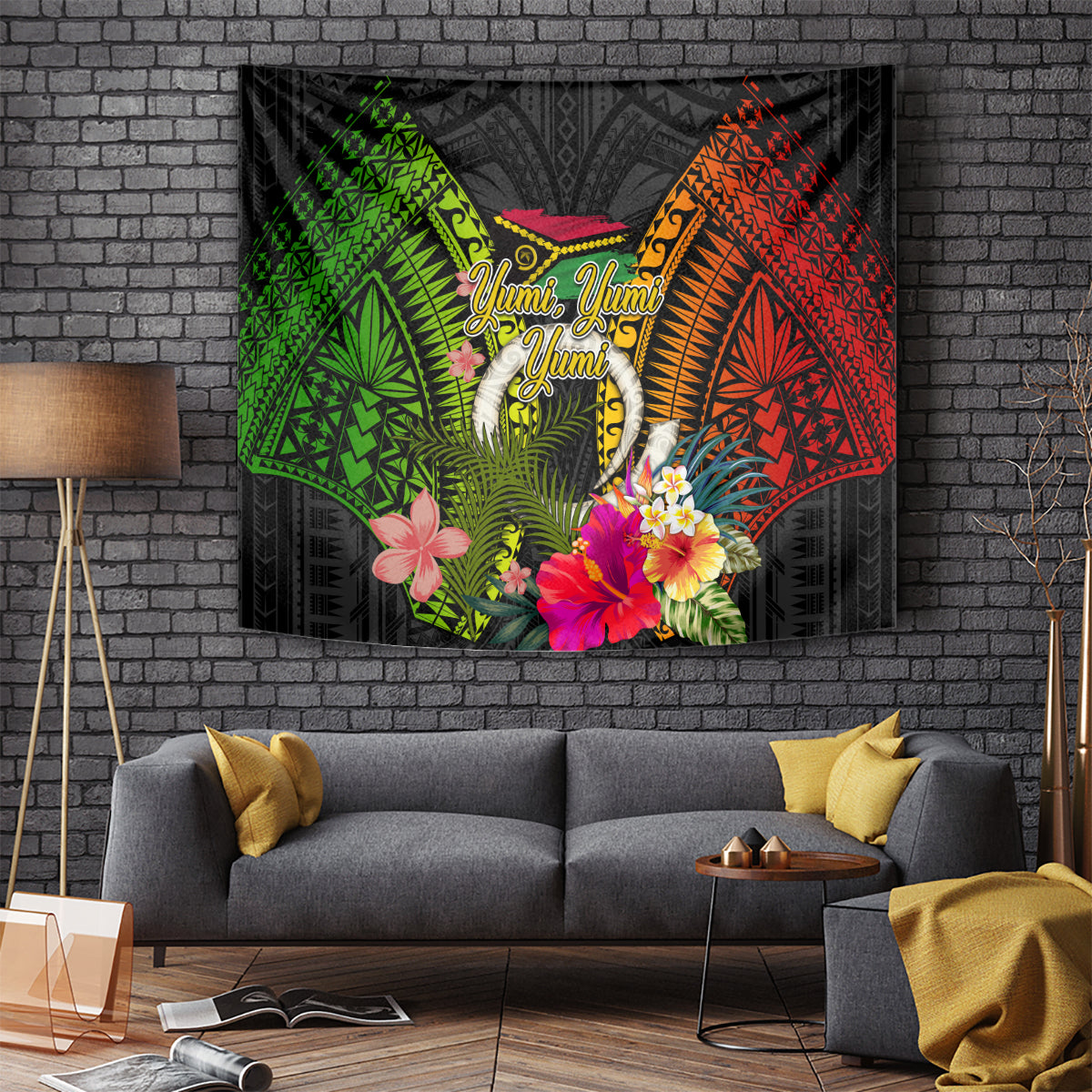 Vanuatu Independence Day Tapestry Tugeta Yumi Selebretem Indipendens Dei