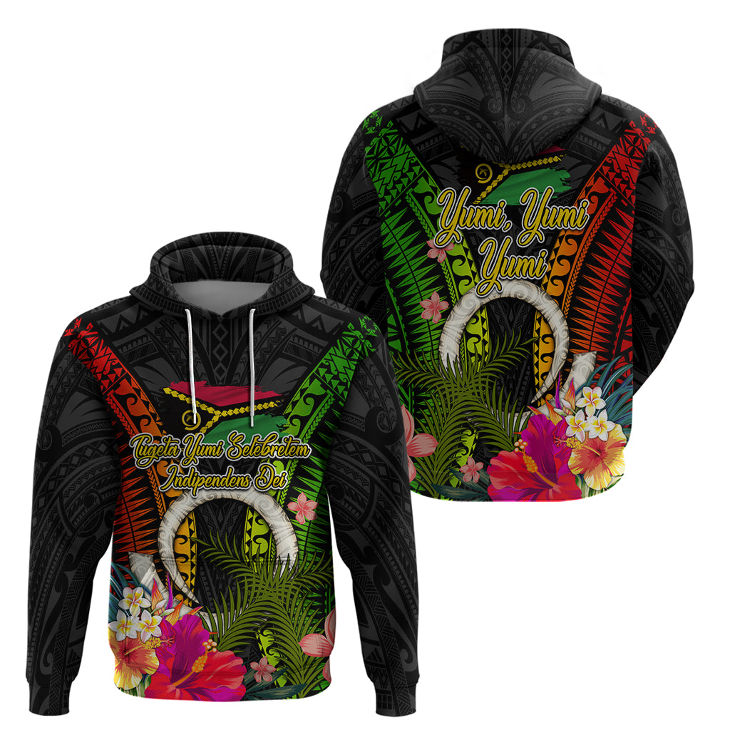 Vanuatu Independence Day Zip Hoodie Tugeta Yumi Selebretem Indipendens Dei