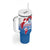 Greenland National Day Tumbler With Handle National Country Flag and Emblem with The Map