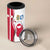 Greenland and Denmark Together 4 in 1 Can Cooler Tumbler National Country Map and Flag Style