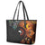 New Zealand and Australia Together Leather Tote Bag Maori Tattoo Paua Shell mix Aboriginal Pattern