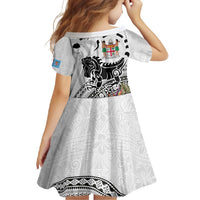 Fiji Iguana Family Matching Long Sleeve Bodycon Dress and Hawaiian Shirt Tapa Tribal Tattoo and Hibiscus LT03 - Polynesian Pride