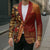 Samoan Pacific Tribal Flower Geometric Art Tattoos Blazer Siapo Pattern Flame Sunset - Polynesian Pride
