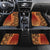Samoan Pacific Tribal Flower Geometric Art Tattoos Car Mats Siapo Pattern Flame Sunset - Polynesian Pride