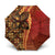 Samoan Pacific Tribal Flower Geometric Art Tattoos Umbrella Siapo Pattern Flame Sunset - Polynesian Pride
