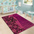 Samoan Pacific Tribal Flower Geometric Art Tattoos Area Rug Siapo Pattern Romantic Rose - Polynesian Pride
