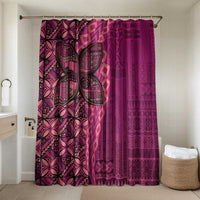 Samoan Pacific Tribal Flower Geometric Art Tattoos Bathroom Set Siapo Pattern Romantic Rose - Polynesian Pride