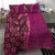 Samoan Pacific Tribal Flower Geometric Art Tattoos Bedding Set Siapo Pattern Romantic Rose - Polynesian Pride