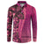 Samoan Pacific Tribal Flower Geometric Art Tattoos Button Sweatshirt Siapo Pattern Romantic Rose - Polynesian Pride