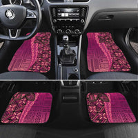 Samoan Pacific Tribal Flower Geometric Art Tattoos Car Mats Siapo Pattern Romantic Rose - Polynesian Pride