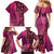 Samoan Pacific Tribal Flower Geometric Art Tattoos Family Matching Mermaid Dress and Hawaiian Shirt Siapo Pattern Romantic Rose - Polynesian Pride