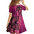 Samoan Pacific Tribal Flower Geometric Art Tattoos Family Matching Off Shoulder Maxi Dress and Hawaiian Shirt Siapo Pattern Romantic Rose - Polynesian Pride