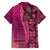 Samoan Pacific Tribal Flower Geometric Art Tattoos Family Matching Tank Maxi Dress and Hawaiian Shirt Siapo Pattern Romantic Rose - Polynesian Pride