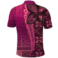 Samoan Pacific Tribal Flower Geometric Art Tattoos Polo Shirt Siapo Pattern Romantic Rose - Polynesian Pride