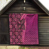 Samoan Pacific Tribal Flower Geometric Art Tattoos Quilt Siapo Pattern Romantic Rose - Polynesian Pride