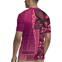 Samoan Pacific Tribal Flower Geometric Art Tattoos Rugby Jersey Siapo Pattern Romantic Rose LT03 - Polynesian Pride