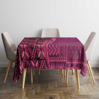Samoan Pacific Tribal Flower Geometric Art Tattoos Tablecloth Siapo Pattern Romantic Rose - Polynesian Pride