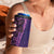 Samoan Pacific Tribal Flower Geometric Art Tattoos 4 in 1 Can Cooler Tumbler Siapo Pattern Purple Haze - Polynesian Pride