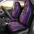 Samoan Pacific Tribal Flower Geometric Art Tattoos Car Seat Cover Siapo Pattern Purple Haze - Polynesian Pride