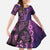 Samoan Pacific Tribal Flower Geometric Art Tattoos Family Matching Mermaid Dress and Hawaiian Shirt Siapo Pattern Purple Haze - Polynesian Pride