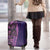 Samoan Pacific Tribal Flower Geometric Art Tattoos Luggage Cover Siapo Pattern Purple Haze - Polynesian Pride