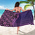 Samoan Pacific Tribal Flower Geometric Art Tattoos Sarong Siapo Pattern Purple Haze - Polynesian Pride