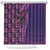 Samoan Pacific Tribal Flower Geometric Art Tattoos Shower Curtain Siapo Pattern Purple Haze - Polynesian Pride