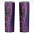 Samoan Pacific Tribal Flower Geometric Art Tattoos Skinny Tumbler Siapo Pattern Purple Haze - Polynesian Pride