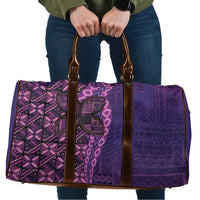 Samoan Pacific Tribal Flower Geometric Art Tattoos Travel Bag Siapo Pattern Purple Haze - Polynesian Pride